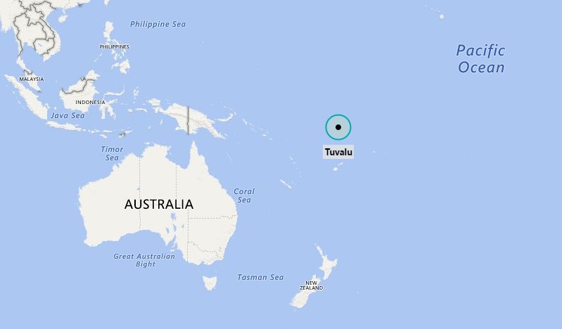 map of tuvalu