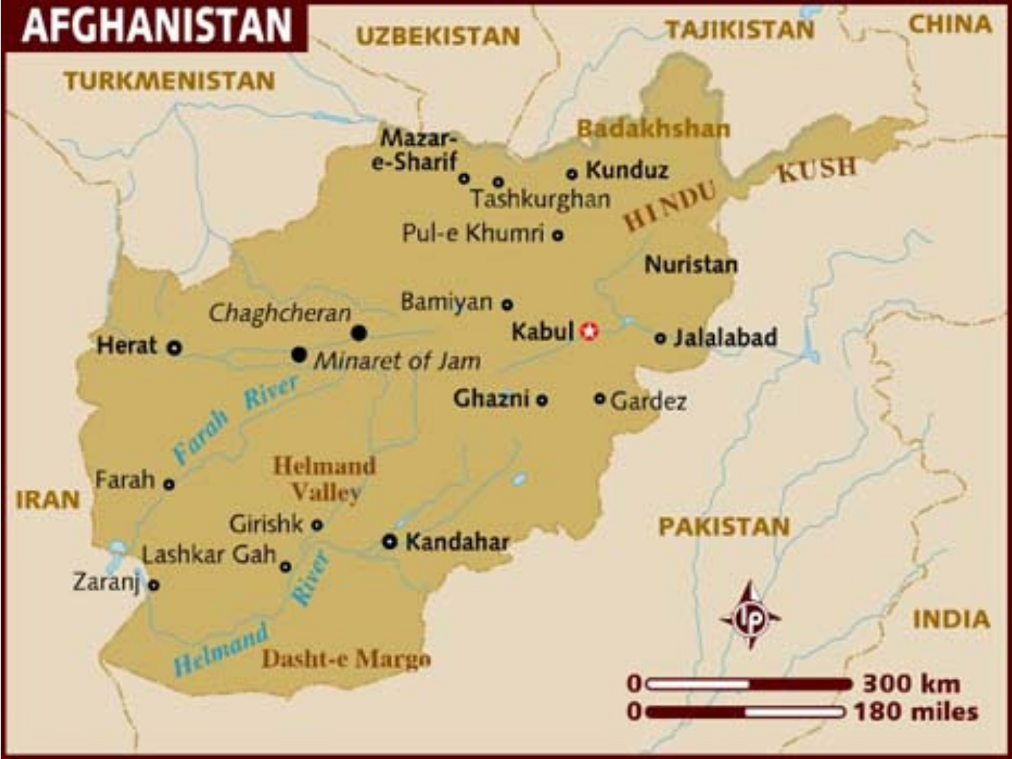 Maps of Afghanistan — Young Pioneer Tours