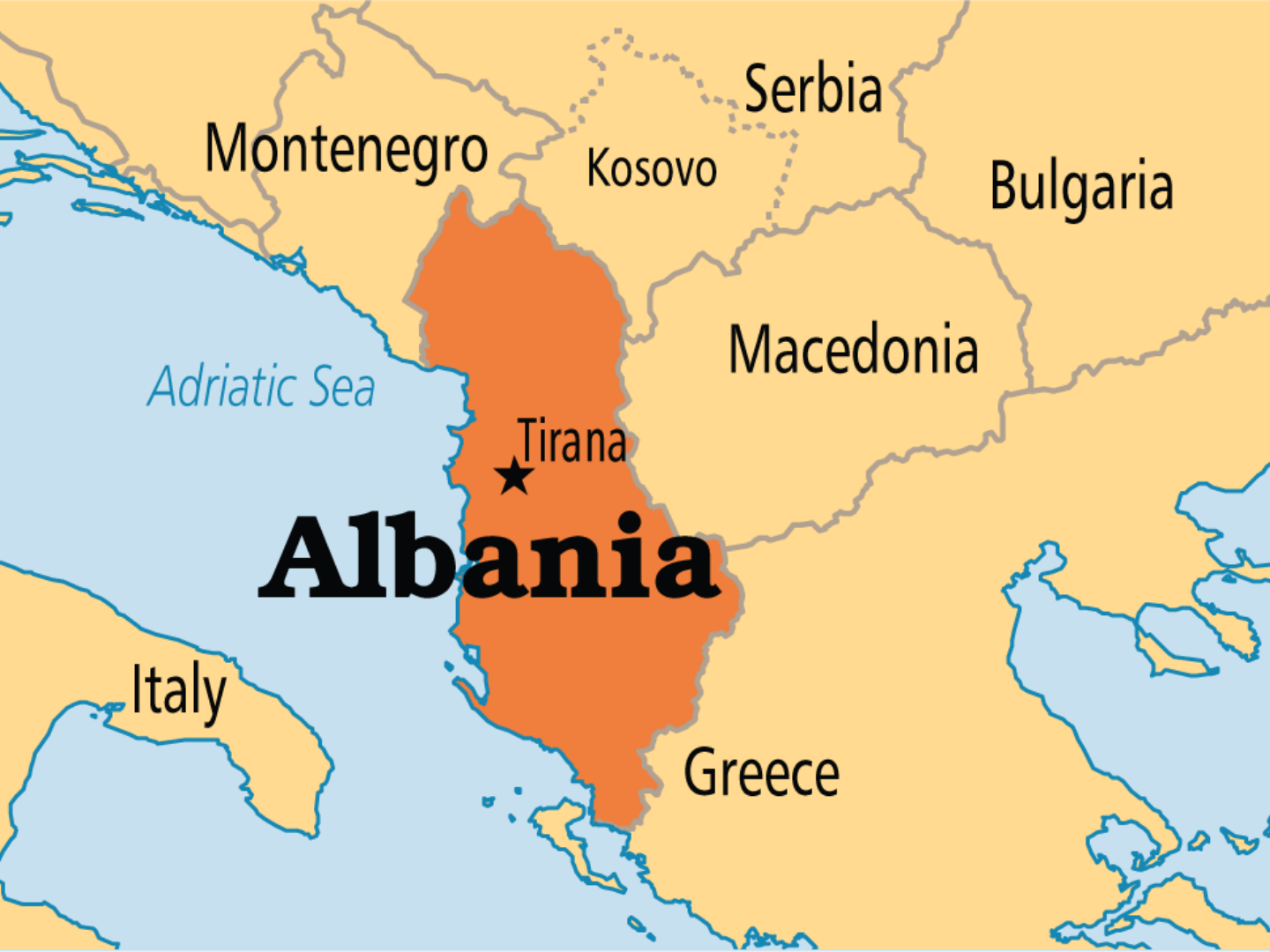 Maps of Albania — Young Pioneer Tours