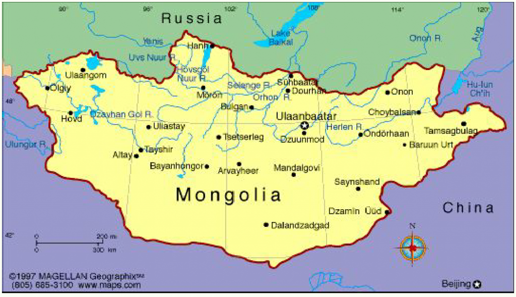 mongolian map