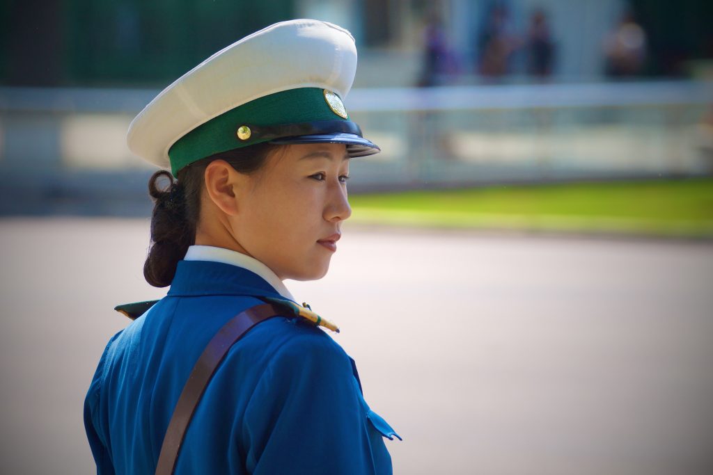 North Korean Traffic Girls