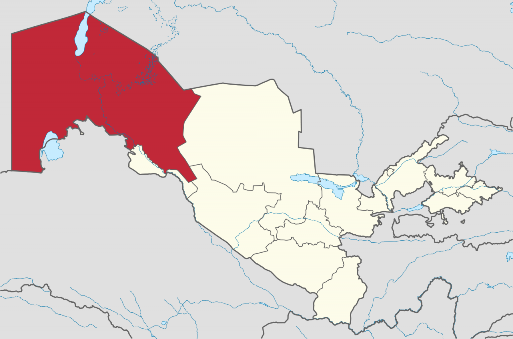 map of Karakalpaks