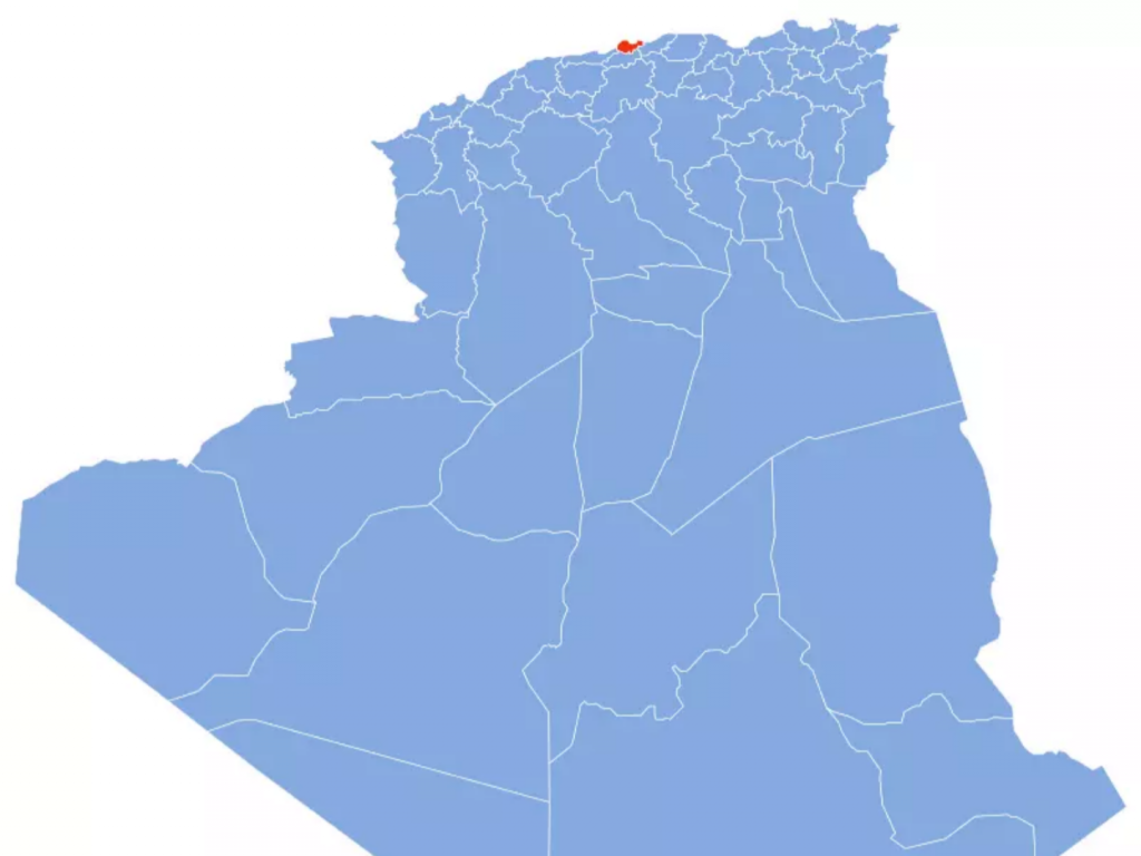 map of algeria