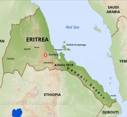 map of Eritrea