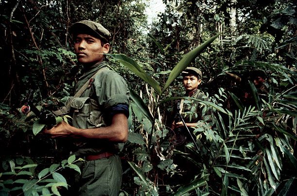 Latter year Khmer Rouge guerrillas