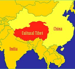 cultural Tibet map