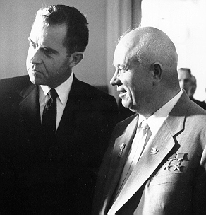 Nixon and Khrushchev