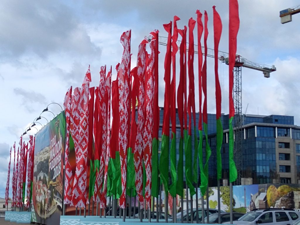 Belarus flag in Minsk