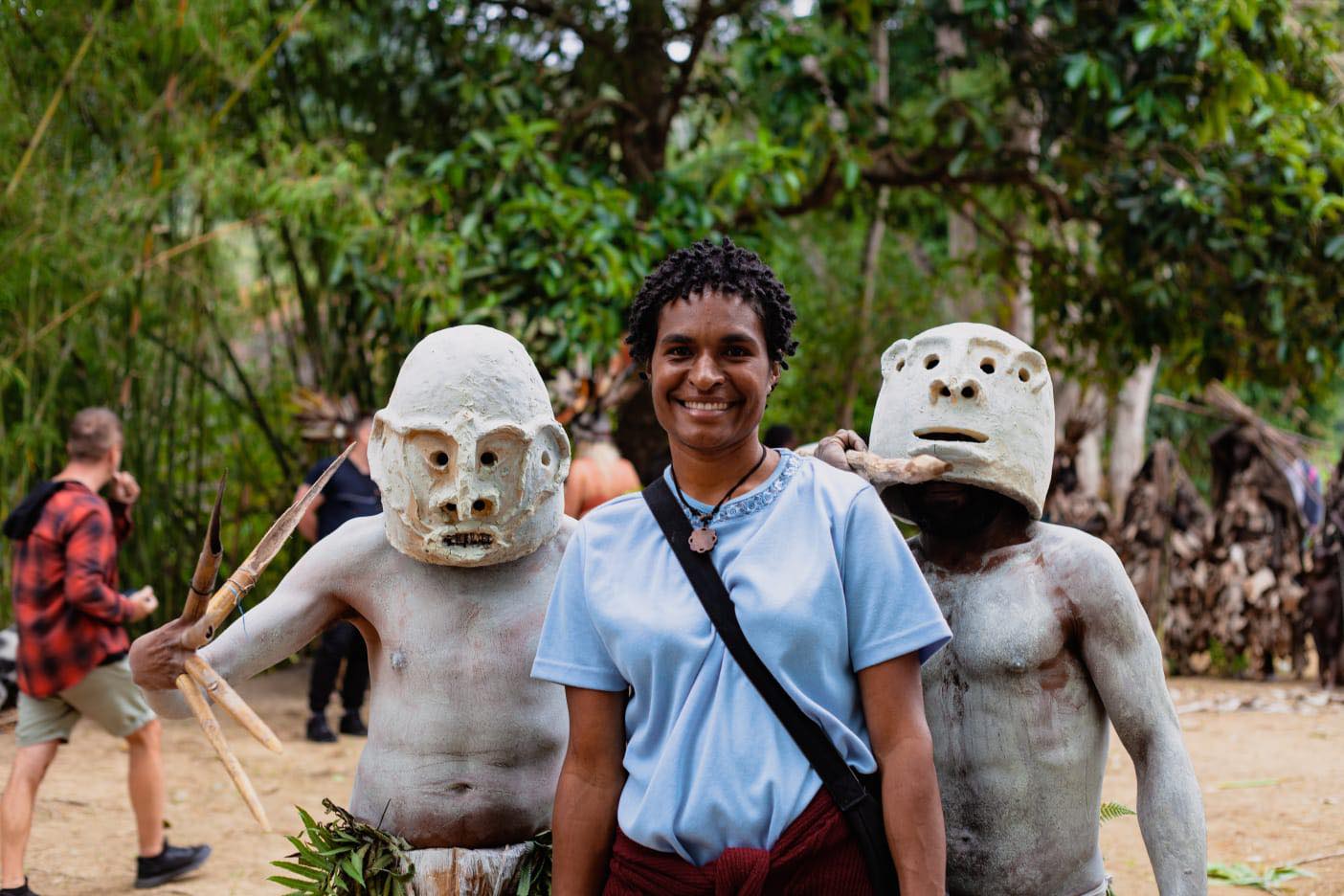 traditional village in Papua New Guinea