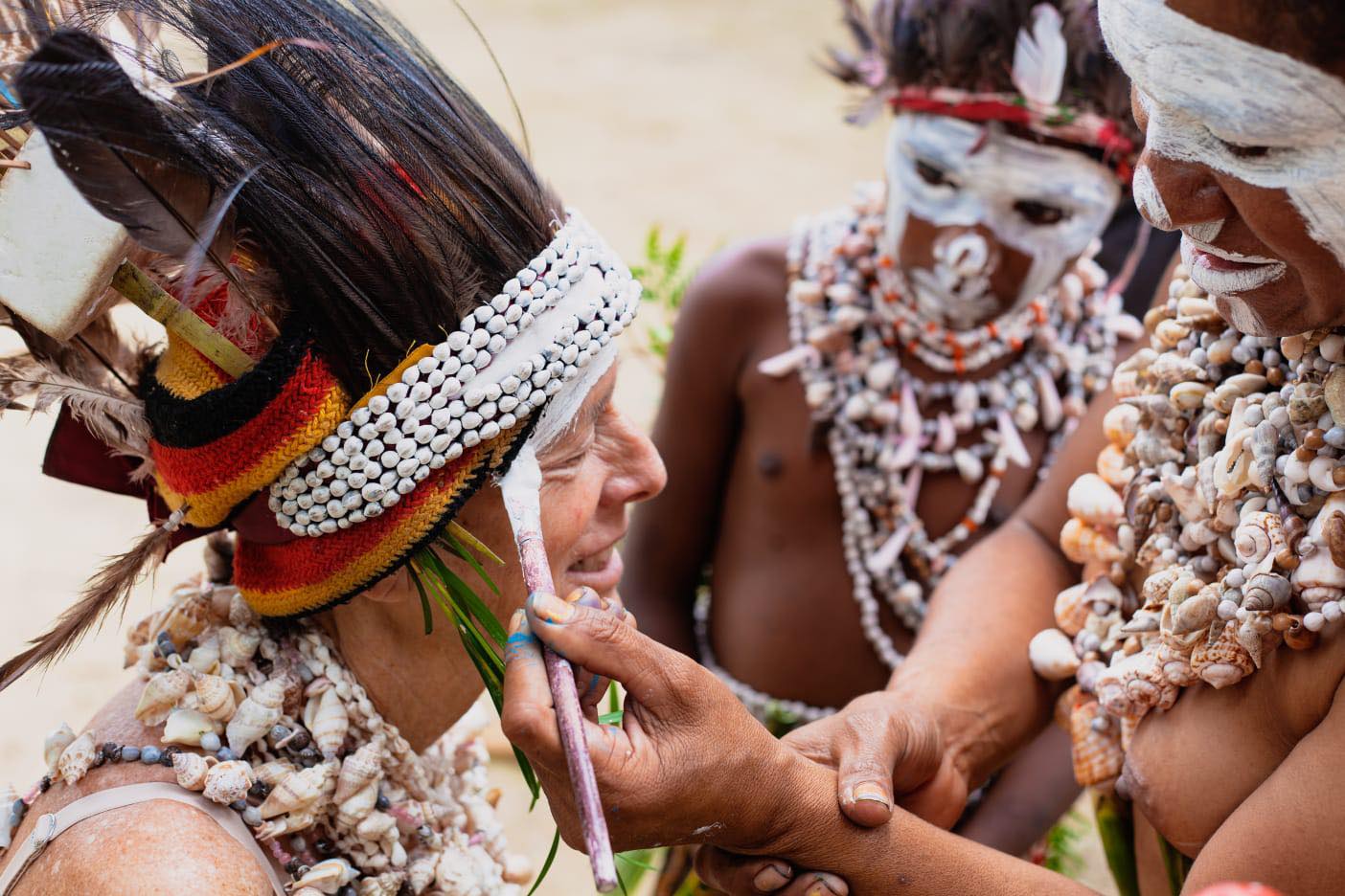 traditional village in Papua New Guinea