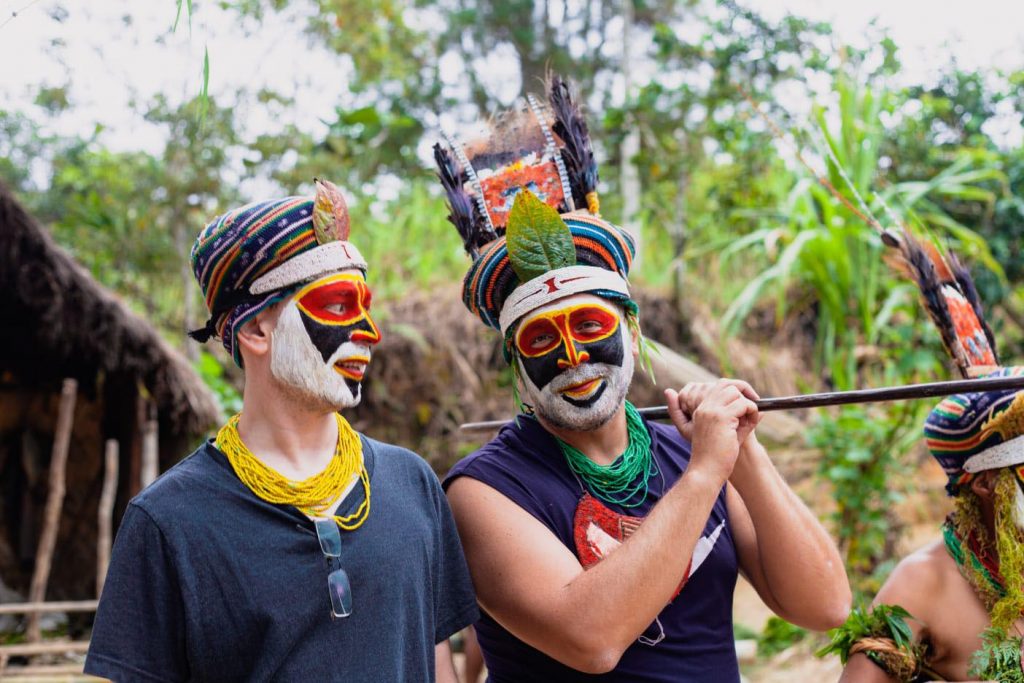 traditional village in Papua New Guinea