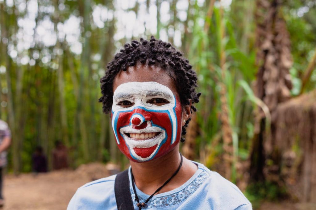 traditional village in Papua New Guinea