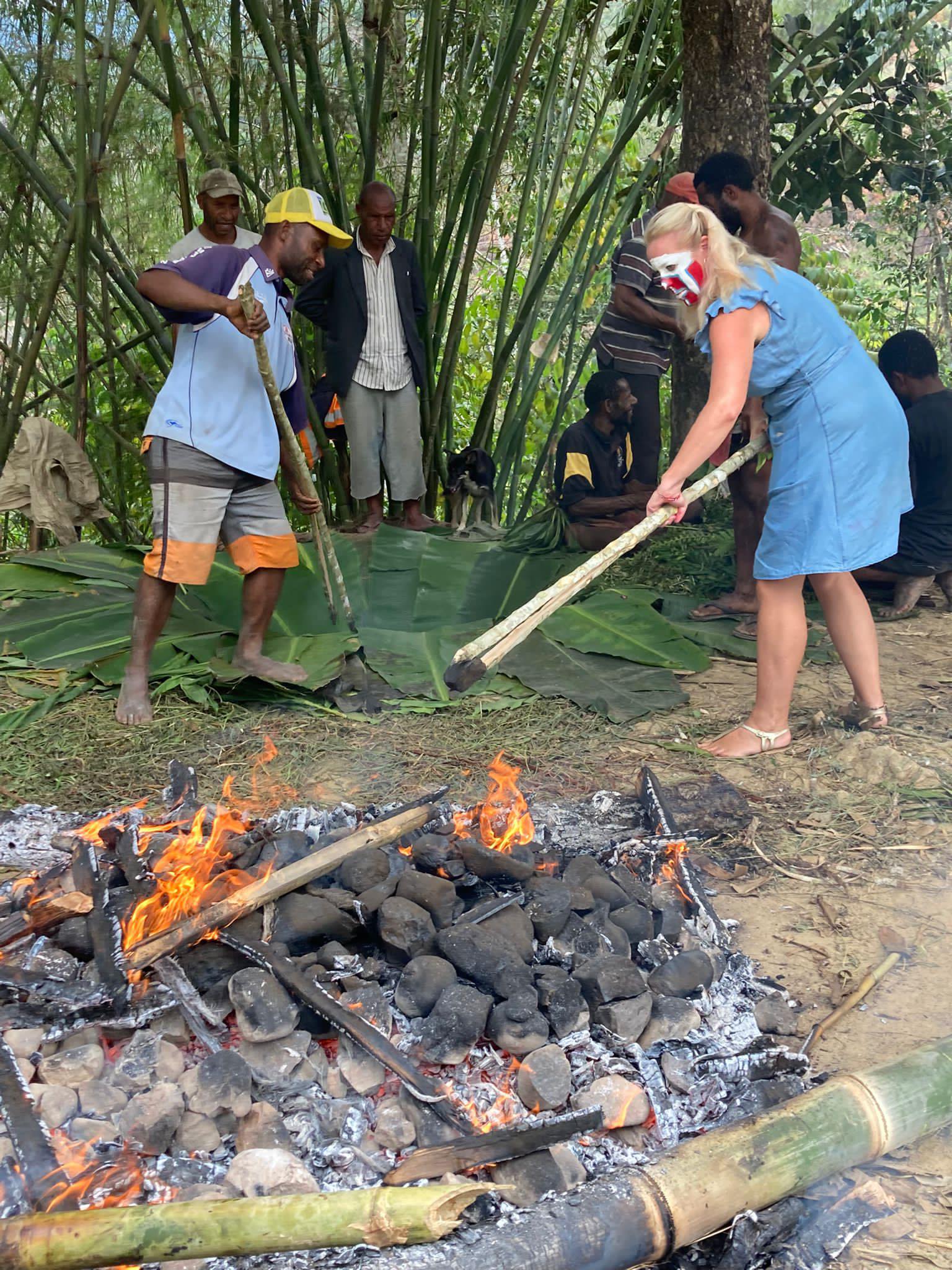 traditional village in Papua New Guinea