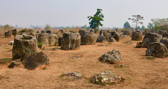 Enigmatic Plain of Jars in Laos