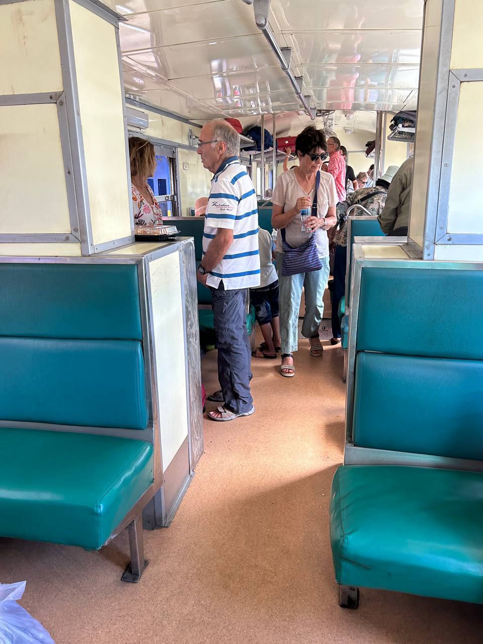 Taking the train in Cambodia 