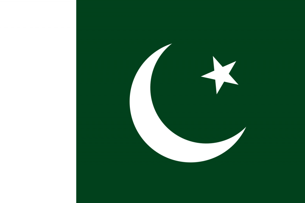 Current flag of Pakistan