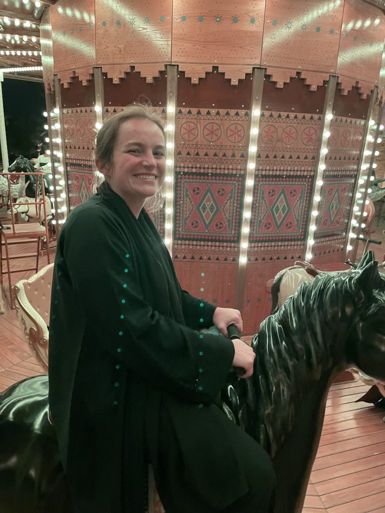 Riding a carousel Riyadh, Saudi Arabia