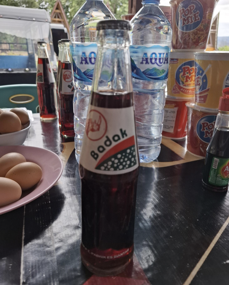 Badak the local Sarsaparilla drink