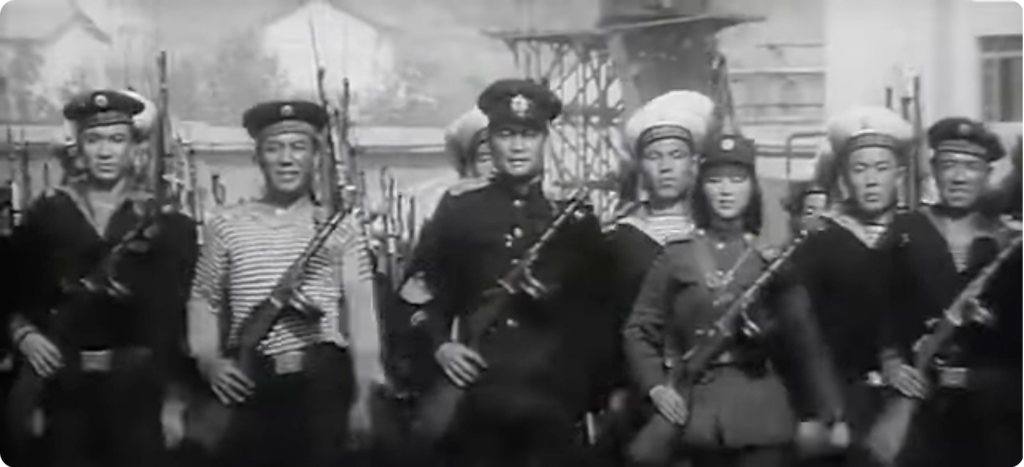 Captain Kim, Hye Kyong and the Fallen Unit Appear at the Head of the Formation