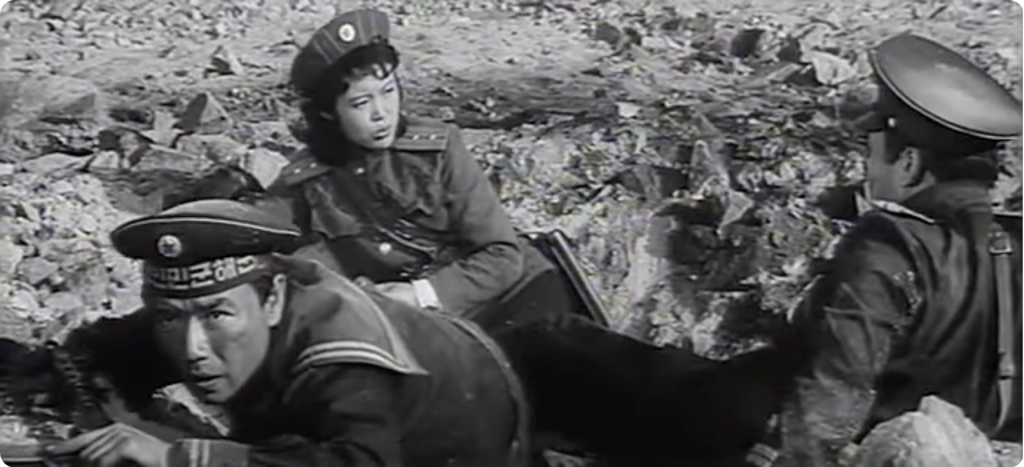 Hye Kyong and Captain Kim Meet on the Battlefield